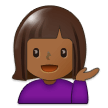 Person Tipping Hand: Medium-Dark Skin Tone, the design in this release