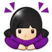 Woman Bowing: Light Skin Tone, the design in this release