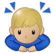 Person Bowing: Medium-Light Skin Tone, the design in this release