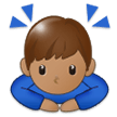 Person Bowing: Medium Skin Tone, the design in this release