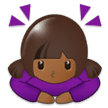 Woman Bowing: Medium-Dark Skin Tone, the design in this release