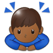 Person Bowing: Medium-Dark Skin Tone, the design in this release
