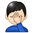 Man Facepalming: Light Skin Tone, the design in this release