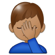 Man Facepalming: Medium Skin Tone, the design in this release