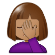 Person Facepalming: Medium Skin Tone, the design in this release