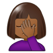 Person Facepalming: Medium-Dark Skin Tone, the design in this release