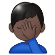 Man Facepalming: Dark Skin Tone, the design in this release