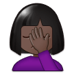 Person Facepalming: Dark Skin Tone, the design in this release