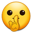 Shushing Face as drawn by Samsung in Experience 9.1