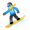 Snowboarder as drawn by Samsung in One UI 1.0