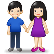 Woman and Man Holding Hands: Light Skin Tone, the previous design
