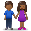 Woman and Man Holding Hands: Medium-Dark Skin Tone, the previous design