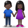 Woman and Man Holding Hands: Dark Skin Tone, the previous design