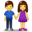 Woman and Man Holding Hands, the previous design