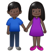 Woman and Man Holding Hands: Dark Skin Tone, the design in this release