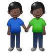 Men Holding Hands: Dark Skin Tone, the design in this release