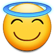 天使の輪がついた笑顔 as drawn by Samsung in One UI 2.0