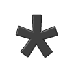Simbolo Dell’asterisco as drawn by Samsung in One UI 2.0