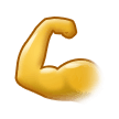 Flexed Biceps as drawn by Samsung in One UI 2.1