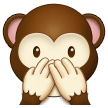 Speak-No-Evil Monkey as drawn by Samsung in One UI 2.1