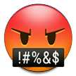 Face with Symbols on Mouth as drawn by Samsung in One UI 2.1