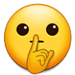 Shushing Face as drawn by Samsung in One UI 3.1.1