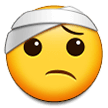 Face with Head-Bandage as drawn by Samsung in One UI 4.0 January 2022
