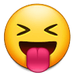 Squinting Face with Tongue as drawn by Samsung in One UI 5.0
