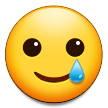 Smiling Face with Tear as drawn by Samsung in One UI 5.0