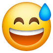 Grinning Face with Sweat, the previous design