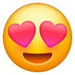 Smiling Face with Heart-Eyes, the previous design