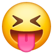 Squinting Face with Tongue as drawn by Samsung in One UI 6.1.1