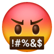 Face with Symbols on Mouth as drawn by Samsung in One UI 6.1.1