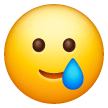 Smiling Face with Tear as drawn by Samsung in One UI 6.1