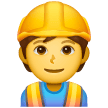Construction Worker as drawn by Samsung in One UI 7.0