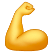 Flexed Biceps as drawn by Samsung in One UI 7.0
