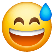 Grinning Face with Sweat, the design in this release