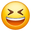 Grinning Squinting Face as drawn by Samsung in One UI 7.0