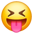 Squinting Face with Tongue as drawn by Samsung in One UI 7.0