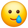 Smiling Face with Tear as drawn by Samsung in One UI 7.0