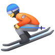 Skier as drawn by Samsung in One UI 7.0