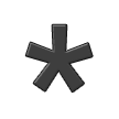 Simbolo Dell’asterisco as drawn by Samsung in One UI 7.0