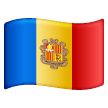 flag: Andorra as rendered by Samsung