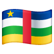 flag: Central African Republic as rendered by Samsung