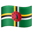 flag: Dominica as rendered by Samsung
