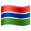 flag: Gambia as rendered by Samsung