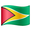 flag: Guyana as rendered by Samsung