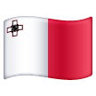 flag: Malta as rendered by Samsung
