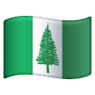 flag: Norfolk Island as rendered by Samsung