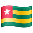 flag: Togo as rendered by Samsung